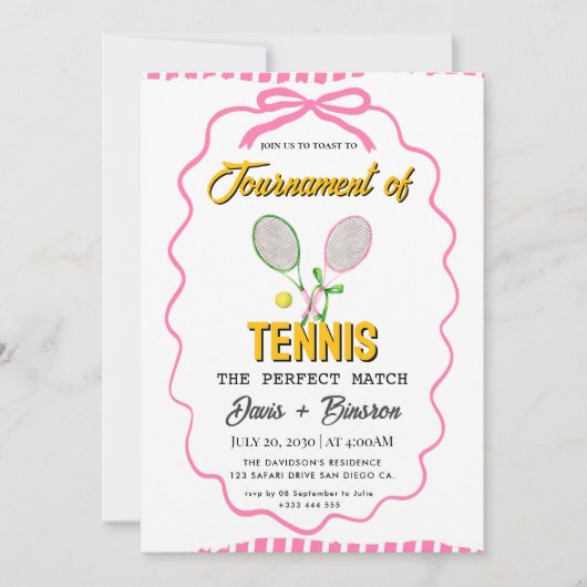 Tennis Country Club Kaart (Voorkant)