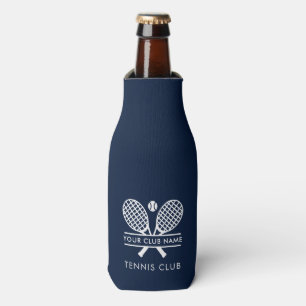 Tennis Country Club Naam Navy Blauwe Maatwerk Flesjeskoeler