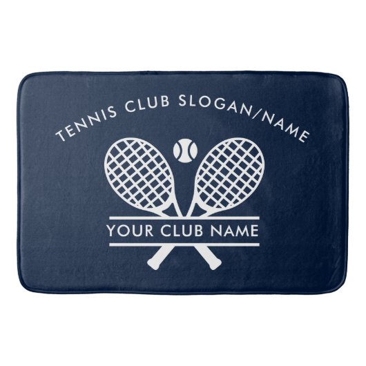Tennis Country Club Naam Team Custom Modern Badmat (Voorkant)
