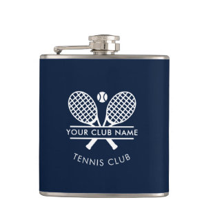 Tennis Country Club Naam Team Navyblauw Heupfles