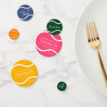 Tennis Country Club | vrijgezellen Confetti<br><div class="desc">Deze zorgen voor een aantal leuke swag gunsten in uw vrijgezellenwelkomsttassen voor uw beste meisjes! Zet een onvergetelijk mooie tafel die is gepersonaliseerd met uw speciaal gemaakte confetti die niet alleen bij het evenement passen, maar ze maken ook het evenement. Of creëer leuke feestdecoraties! Deze feestcirkels kunnen zo lang als...</div>