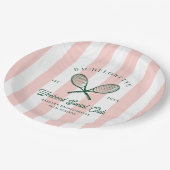 Tennis Country Club | vrijgezellen Papieren Bordje (Gekanteld)