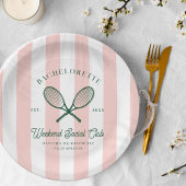 Tennis Country Club | vrijgezellen Papieren Bordje