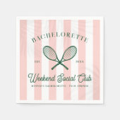 Tennis Country Club | vrijgezellen Servet (Voorkant)