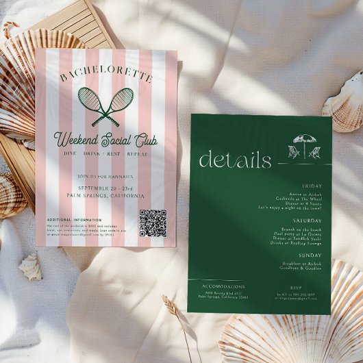 Tennis Country Club | Vrijgezellenweekend Kaart