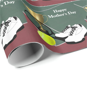 Tennis Court Ball Shoes Moederdag Gift Cadeaupapier
