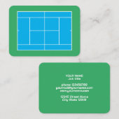 Tennis court builder of coaching professional visitekaartje (Voorkant / Achterkant)