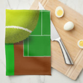 Tennis Court en Racquets Theedoek (Quarter Fold)