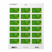 Tennis Court Etiket (Full Sheet)