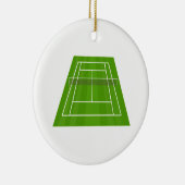 Tennis Court Keramisch Ornament (Rechts)