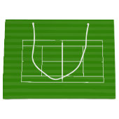 TENNIS COURT LINE MARKING Gift Bag Groot Cadeauzakje (Voorkant)