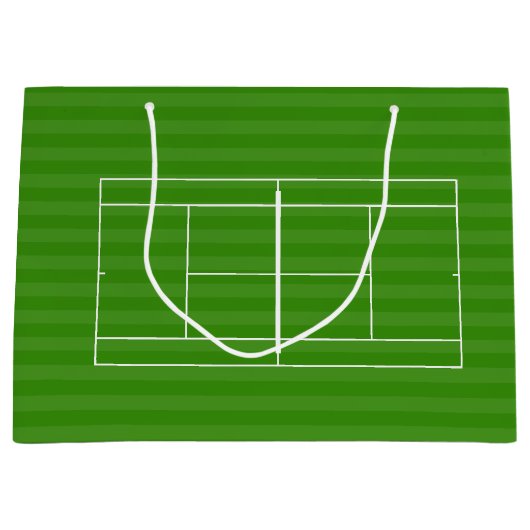 TENNIS COURT LINE MARKING Gift Bag Groot Cadeauzakje (Voorkant)