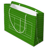 TENNIS COURT LINE MARKING Gift Bag Groot Cadeauzakje (Achterkant Gekanteld)