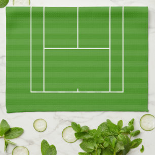 TENNIS COURT LINE MARKING Kitchen Towel Theedoek