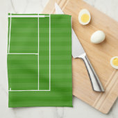 TENNIS COURT LINE MARKING Kitchen Towel Theedoek (Quarter Fold)