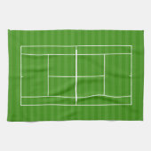 TENNIS COURT LINE MARKING Kitchen Towel Theedoek (Horizontaal)