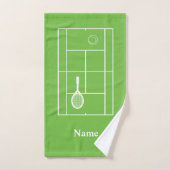 Tennis Court Personalized Tennis Hand Towel Handdoek (Handdoek)