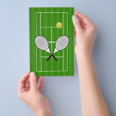 Tennis Court & Tennis Ball Flyer (Hand)