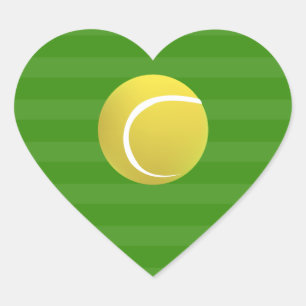 Tennis court & TENNIS ball Hart Sticker