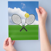 Tennis court & TENNIS RACKETS Flyer (Hand)
