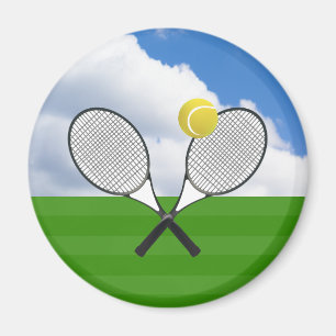 Tennis court & TENNIS RACKETS Magneet