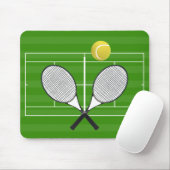 Tennis court & TENNIS RACKETS Muismat (Met muis)