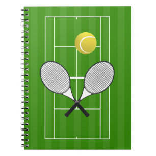 Tennis court & TENNIS RACKETS Notitieboek