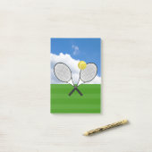 Tennis court & TENNIS RACKETS Post-it® Notes (Op bureau)