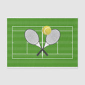 Tennis court & TENNIS RACKETS Tissuepapier (Voorkant)