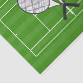 Tennis court & TENNIS RACKETS Tissuepapier (Detail)