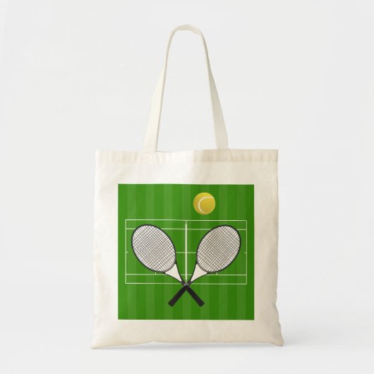 Tennis court & TENNIS RACKETS Tote Bag (Voorkant)