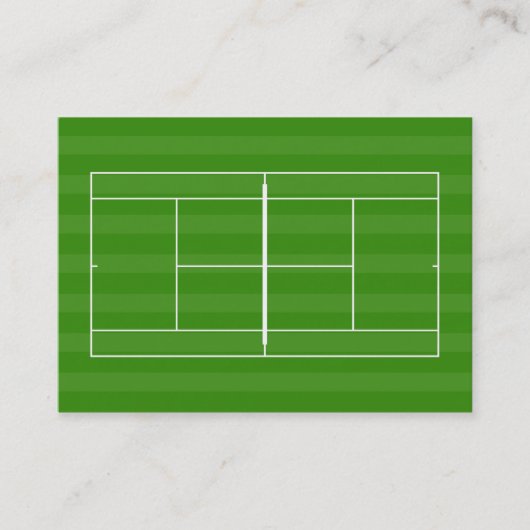 Tennis Court Visitekaartje (Voorkant)