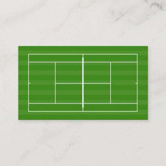 Tennis Court Visitekaartje (Voorkant)