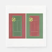 Tennis Courts Paper Napkins Servet (Voorkant)