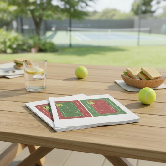 Tennis Courts Paper Napkins Servet