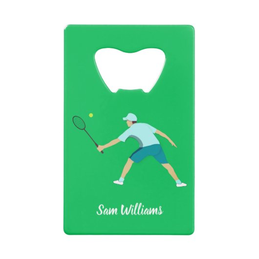 Tennis Creditkaart Flessenopener (Voorkant)