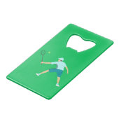 Tennis Creditkaart Flessenopener (Achterkant Gekanteld)