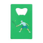 Tennis Creditkaart Flessenopener (Achterkant)