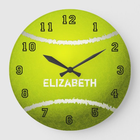 Tennis Custom Ball-klok Grote Klok (Voorkant)
