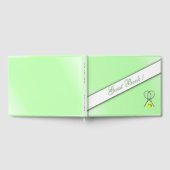 Tennis Custom Green Guest Book Gastenboek (Volledig)