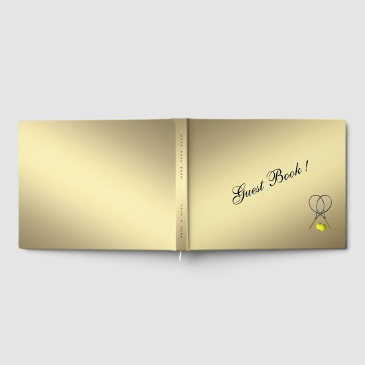 Tennis Custom Guest Book Gastenboek (Volledig)