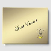 Tennis Custom Guest Book Gastenboek (Voorkant)