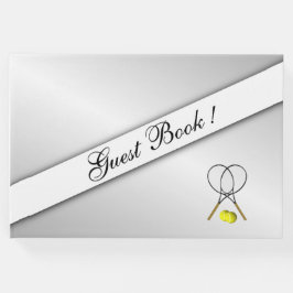 Tennis Custom Silver Guest Book Gastenboek