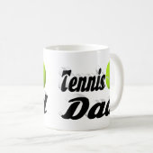 Tennis Dad halve text Coffee Mok (Voorkant rechts)
