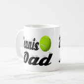 Tennis Dad halve text Coffee Mok (Voorkant links)