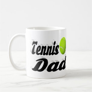 Tennis Dad halve text Coffee Mok