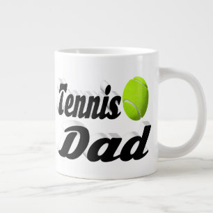 Tennis Dad halve text Giant Coffee Mok
