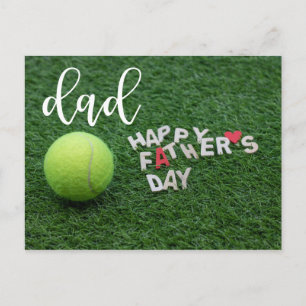 Tennis DAD Happy Vaderdag met tennisbal Briefkaart