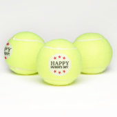Tennis Dad Happy Vaderdag Tennisballen (Multi)