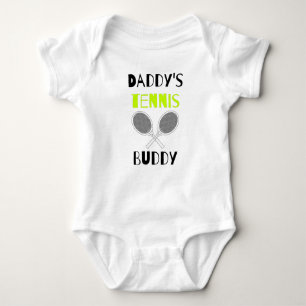Tennis Dad: Papa's Tennis Buddy Funny Romper